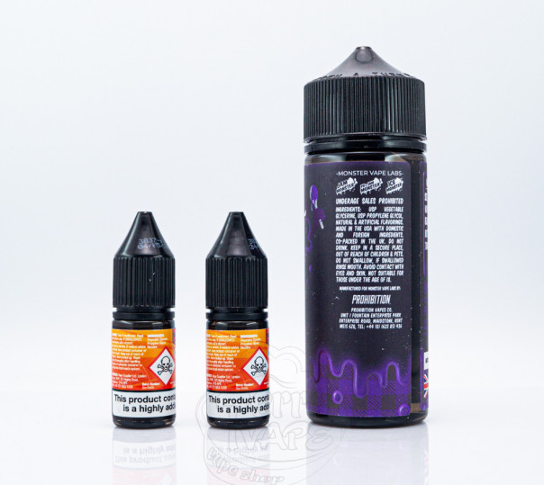 Рідина Jam Monster Organic Shortfill Blackberry 100ml 0mg на органічному нікотині зі смаком ожинового джему