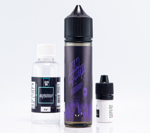 Жидкость Jam Monster Organic Blackberry 60ml 6mg со вкусом ежевичного джема (набор компонентов)