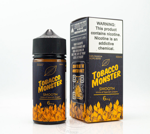 Жидкость Tobacco Monster Organic Smooth 100ml 6mg
