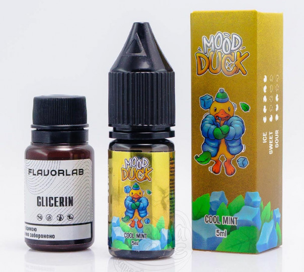 Рідина MoodDuck Salt Cool Mint 10ml 50mg зі смаком м'яти (набір компонентів)