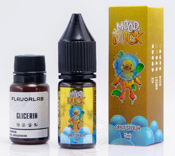 Рідина MoodDuck Salt Orbit Splash 10ml 50mg зі смаком м'ятної жуйки (набір компонентів)
