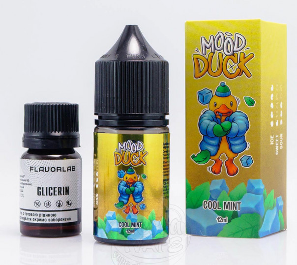 Рідина MoodDuck Salt Cool Mint 30ml 50mg зі смаком м'яти (набір компонентів)