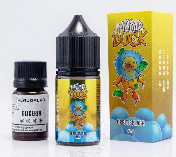 Рідина MoodDuck Salt Orbit Splash 30ml 50mg зі смаком м'ятної жуйки (набір компонентів)