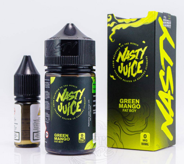 Рідина Nasty Organic Shortfill Green Mango Fat Boy 60ml 3mg зі смаком манго та ментолу