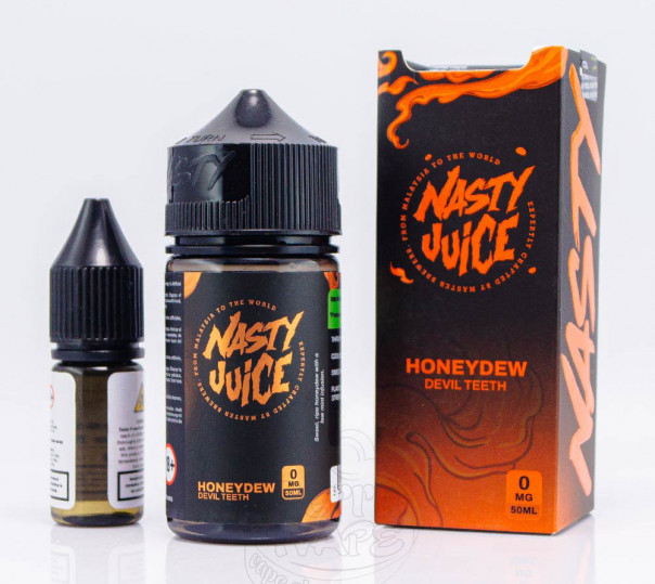Жидкость Nasty Organic Shortfill Honeydew Devil Teeth 50ml 0mg со вкусом медовой дыни