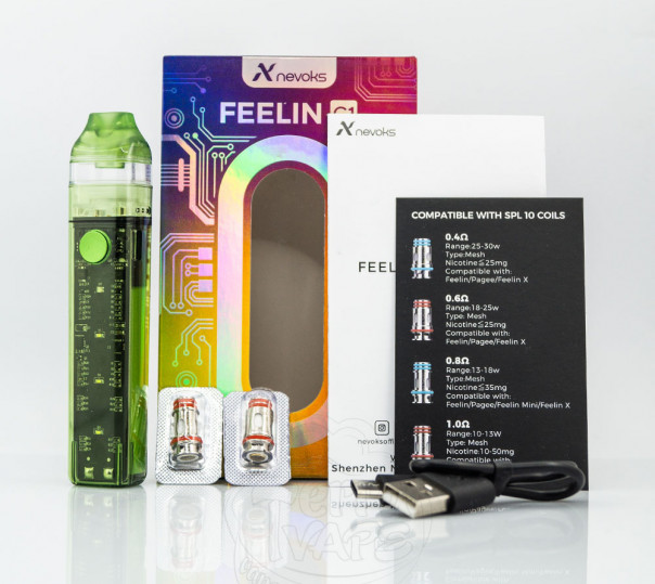 Nevoks Feelin C1 Pod Kit 1000mAh Matcha Clear Багаторазова POD система