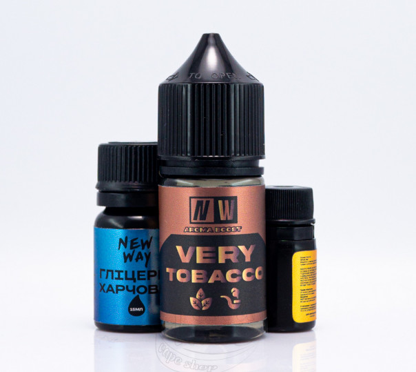 Рідина New Way Salt Very Tobacco 30ml 50mg зі смаком тютюну (набір компонентів)