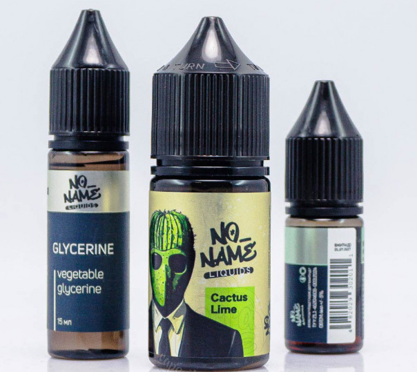 Рідина No name Salt Cactus Lime 30ml 50mg зі смаком кактусу та лайму (набір компонентів)