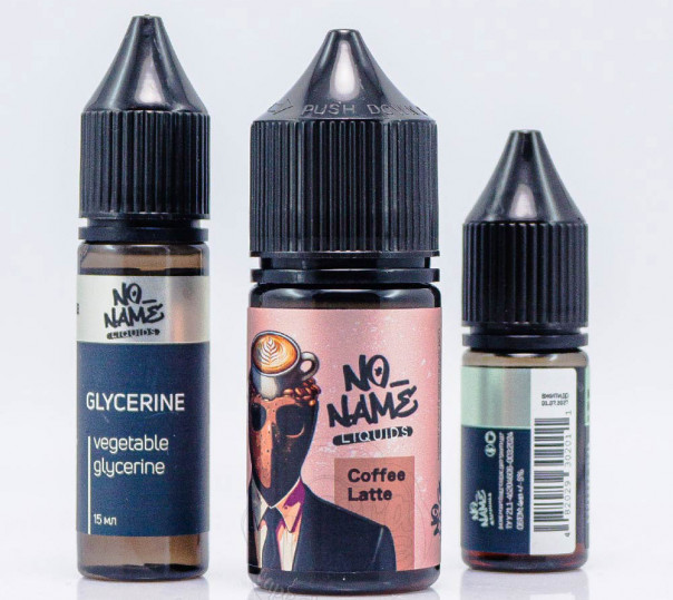 Рідина No name Salt Coffee Latte 30ml 50mg зі смаком лате (набір компонентів)