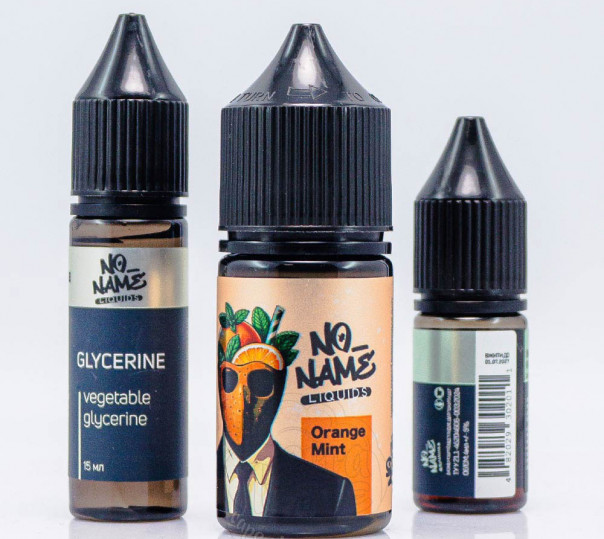 Рідина No name Salt Orange Mint 30ml 0mg зі смаком апельсина та м'яти (набір компонентів)