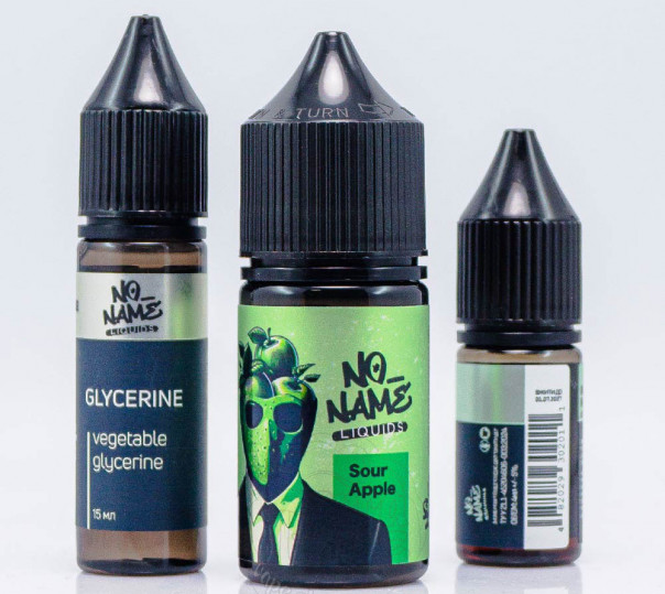 Рідина No name Salt Sour Apple 30ml 50mg зі смаком кислого яблука (набір компонентів)
