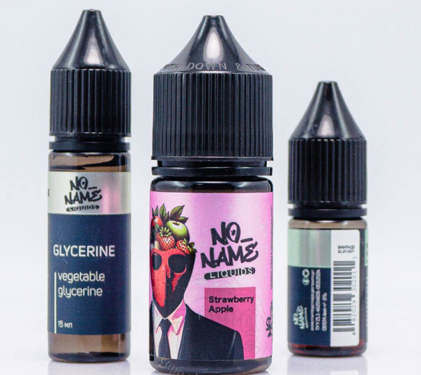 Рідина No name Salt Strawberry Apple 30ml 0mg зі смаком полуниці та яблука (набір компонентів)