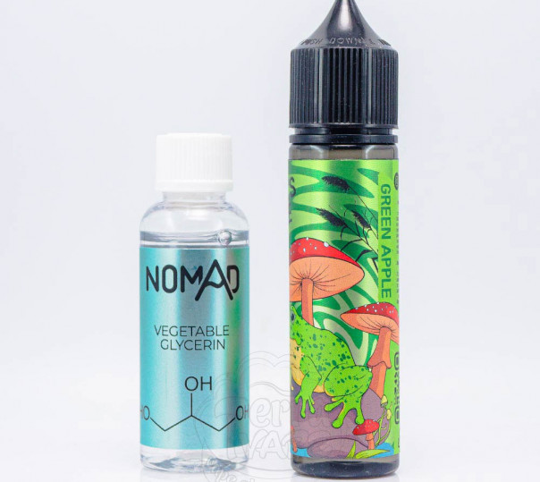 Жидкость Jabas Juice Organic Green Apple 60ml 3mg со вкусом зеленого яблока (набор компонентов)