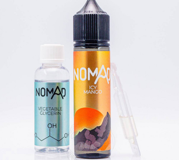 Рідина Nomad Organic Icy Mango 60ml 0mg зі смаком манго з холодком (набір компонентів)