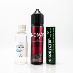 Набір Nomad Organic Sour Cherry Roads 60ml 0mg Рідина (набір компонентів)