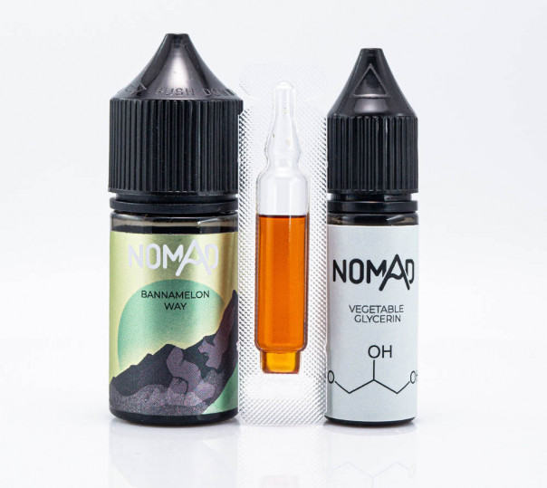 Рідина Nomad Salt Bannamelon Way 30ml 25mg зі смаком банана та дині (набір компонентів)
