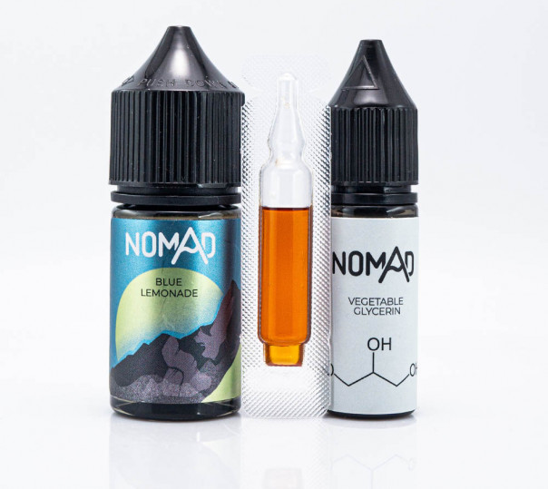 Рідина Nomad Salt Blue Lemonade 30ml 0mg зі смаком ягідного лимонаду (набір компонентів)