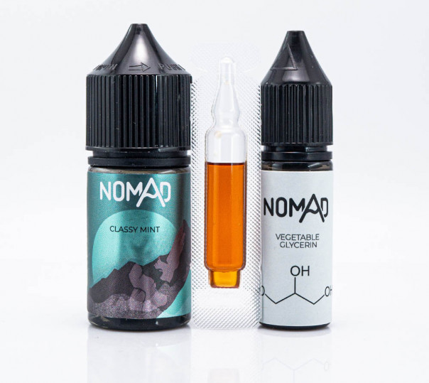 Рідина Nomad Salt Classy Mint 30ml 25mg зі смаком м'яти (набір компонентів)