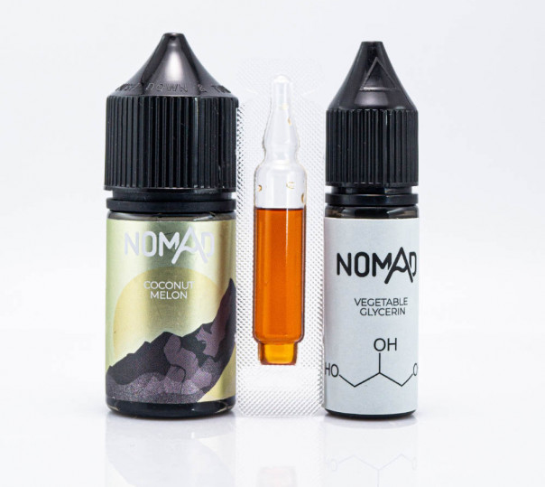 Рідина Nomad Salt Coconut Melon 30ml 25mg зі смаком дині та кокоса (набір компонентів)