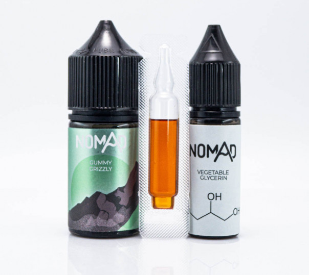Рідина Nomad Salt Gummy Grizzly 30ml 25mg зі смаком ананасових желейних цукерок (набір компонентів)