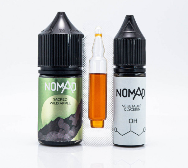 РІдина Nomad Salt Sacred Wild Apple 30ml 50mg зі смаком яблука (набір компонентів)