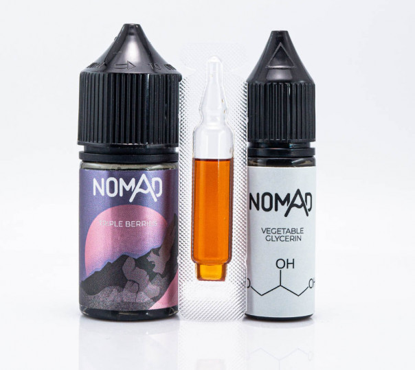 Рідина Nomad Salt Tripple Berries 30ml 0mg зі смаком ягід (набір компонентів)