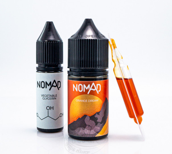 Рідина Nomad Salt Orange Dream 30ml 0mg зі смаком апельсинового морозива (набір компонентів)