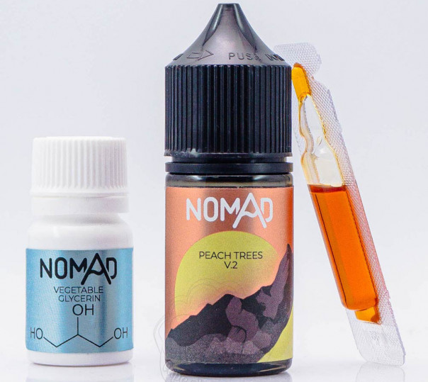 Рідина Nomad Salt Peach Trees v2 30ml 50mg зі смаком персика (набір компонентів)
