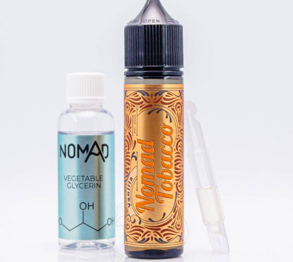 Жидкость Nomad Tobacco Organic Vanilla 60ml 0mg со вкусом табака с ванилью (набор компонентов)