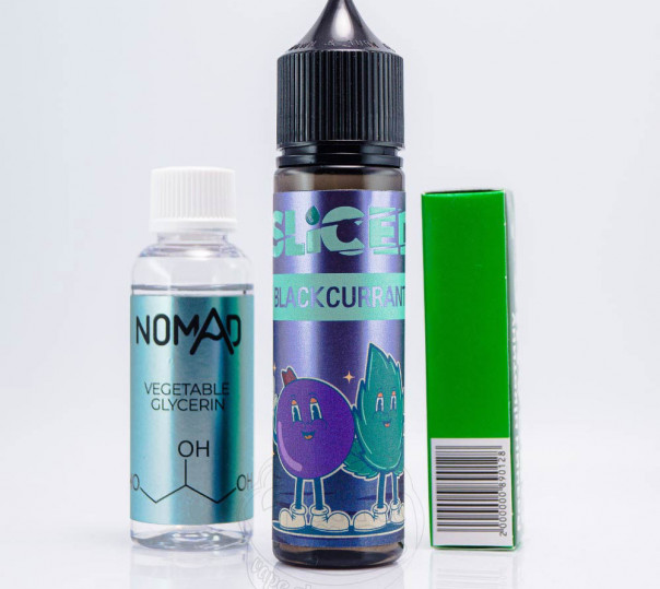 Рідина Sliced Organic Blackcurrant 60ml 0mg (набір компонентів)