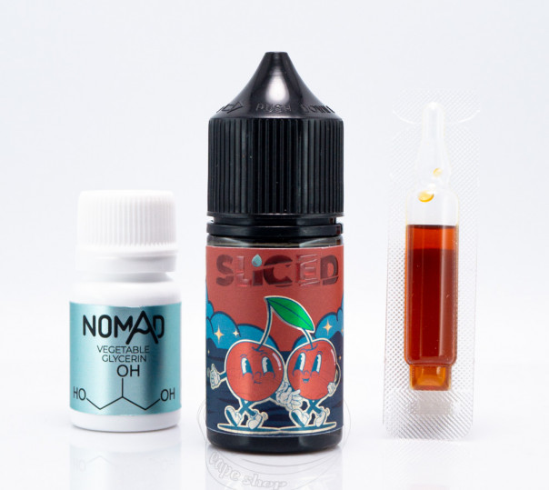Рідина Sliced Salt Cherry 30ml 50mg зі смаком вишні (набір компонентів)