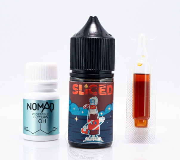Рідина Sliced Salt Cola 30ml 0mg зі смаком коли (набір компонентів)