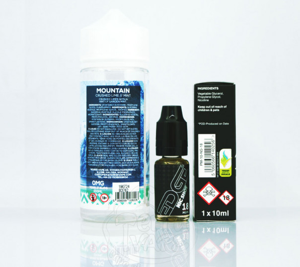 Norse Mountain - Crushed Lime Mint 120ml 3mg на органічному нікотині Norse Mountain - Crushed Lime Mint 120ml 3mg на органічному нікотині