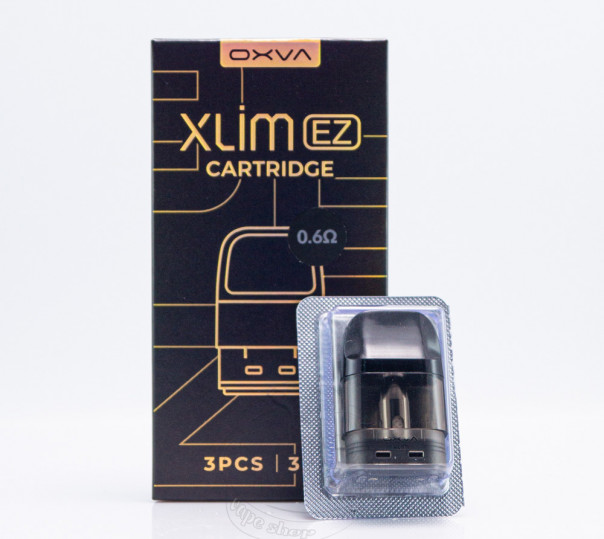Картридж OXVA Xlim EZ Cartridge для многоразовой POD системы XLIM Pro / 2 / 3, v2, 3 Ultra, SE / 2, SQ / Pro / Pro 2, Classic Edition, GO/2, Crystal 2ml/3ml Картридж OXVA Xlim EZ Cartridge для многоразовой POD системы XLIM Pro / 2 / 3, v2, 3 Ultra, SE / 2, SQ / Pro / Pro 2, Classic Edition, GO/2, Crystal 2ml/3ml