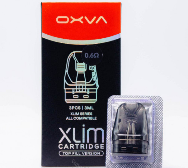 Картридж OXVA Xlim v3 Cartridge 3ml 0.6 Ом для многоразовой POD системы XLIM Pro / 2 / 3, v2, 3 Ultra, SE / 2, SQ / Pro / Pro 2, Classic Edition, GO/2