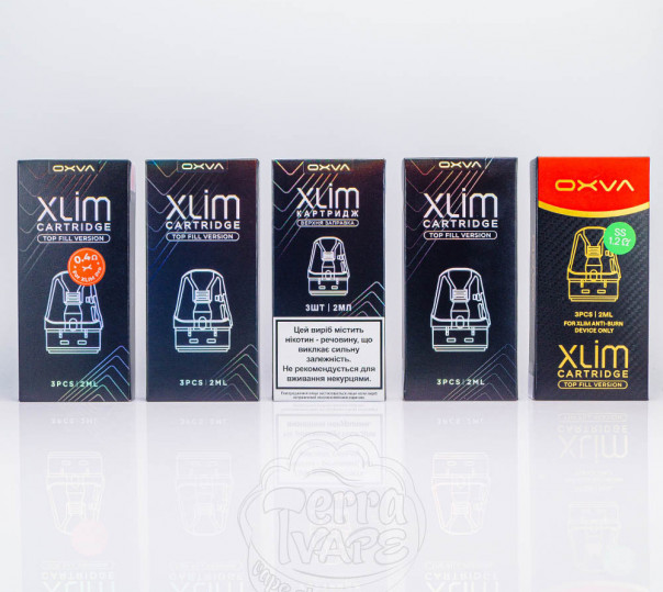 Картридж OXVA Xlim v3 Cartridge 2ml / 3ml для багаторазової POD системи XLIM Pro / 2 / 3, v2, 3 Ultra, SE / 2, SQ / Pro / Pro 2, Classic Edition, GO/2, Crystal