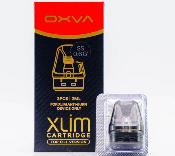 Картридж OXVA Xlim v3 SS Cartridge 2ml 0.6 Ом SS для багаторазової POD системи Xlim Pro 2 DNA Version