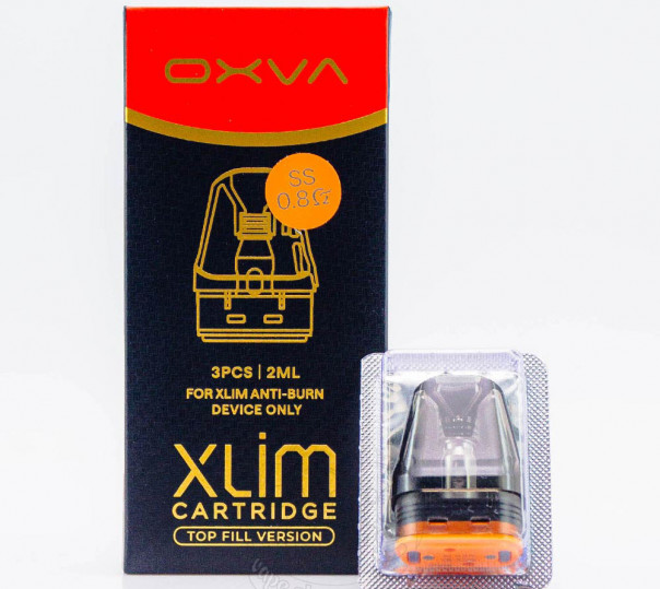 Картридж OXVA Xlim v3 Cartridge 2ml 0.8 Ом SS для багаторазової POD системи Xlim Pro 2 DNA Version