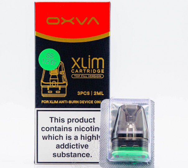 Картридж OXVA Xlim v3 Cartridge 2ml 1.2 Ом SS для многоразовой POD системы Xlim Pro 2 DNA Version