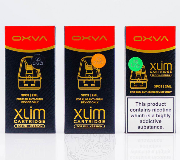 Картридж OXVA Xlim v3 SS Cartridge 2ml / 3ml для багаторазової POD системи Xlim Pro 2 DNA Version