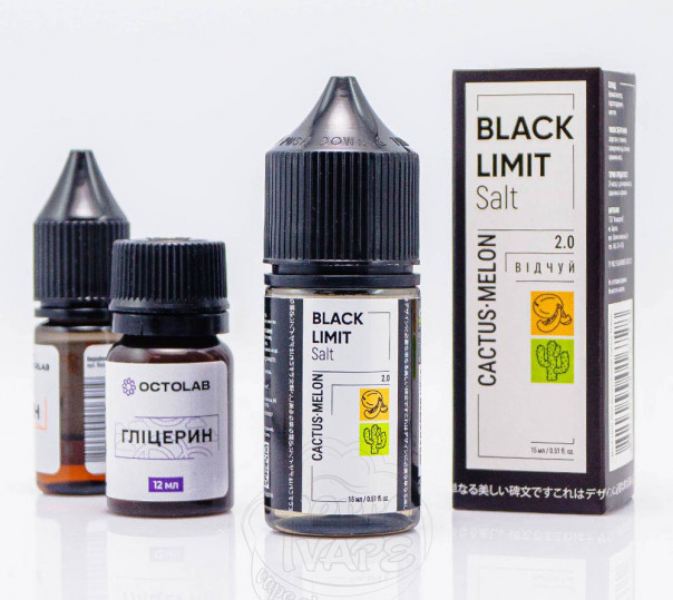 Жидкость Black Limit Salt Cactus Melon 30ml 50mg со вкусом кактуса и дыни (набор компонентов)