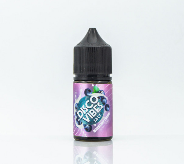 Жидкость Disco Fruits/Vibes Salt Blueberry Yogurt 30ml 50mg на солевом никотине со вкусом черничного йогурта