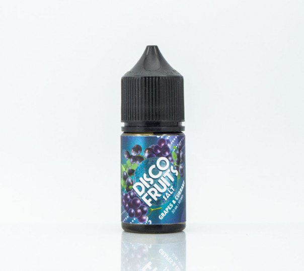 Жидкость Disco Fruits/Vibes Salt Grapes Currant 30ml 50mg на солевом никотине со вкусом винограда и смородины