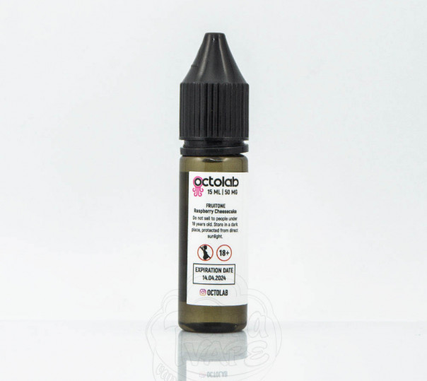 Жидкость Fruitone Salt Raspberry Cheesecake 15ml 50mg на солевом никотине со вкусом малинового чизкейка