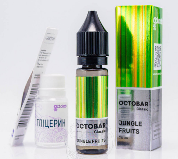 Рідина Octobar Classic Jungle Fruits Salt 15ml 50mg зі смаком маракуї та папаї (набір компонентів)