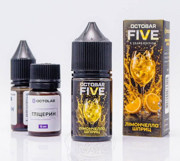 Жидкость Octobar Five Salt Лимончелло Шприц 30ml 50mg (набор компонентов)