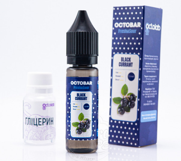 Рідина Octobar Fresh&Sour Salt Black Currant 15ml 50mg (набір компонентів)