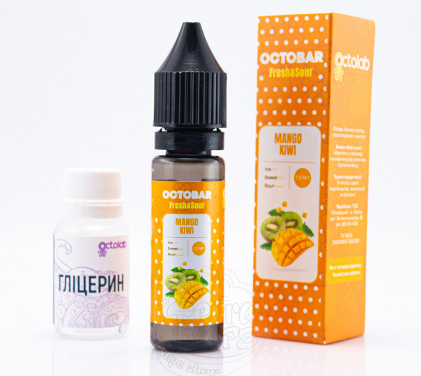 Рідина Octobar Fresh&Sour Salt Mango Kiwi 15ml 50mg (набір компонентів)
