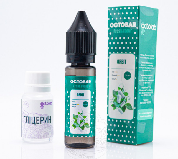 Жидкость Octobar Fresh&Sour Salt Orbit 15ml 50mg (набор компонентов)