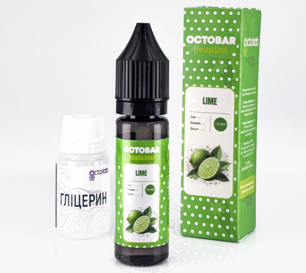 Рідина Octobar Fresh&Sour Salt Lime 15ml 50mg (набір компонентів)